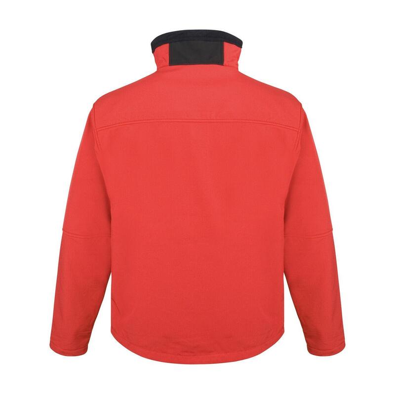 Heren Softshell Activity Waterdicht Windproof Jasje (Rood/zwart)