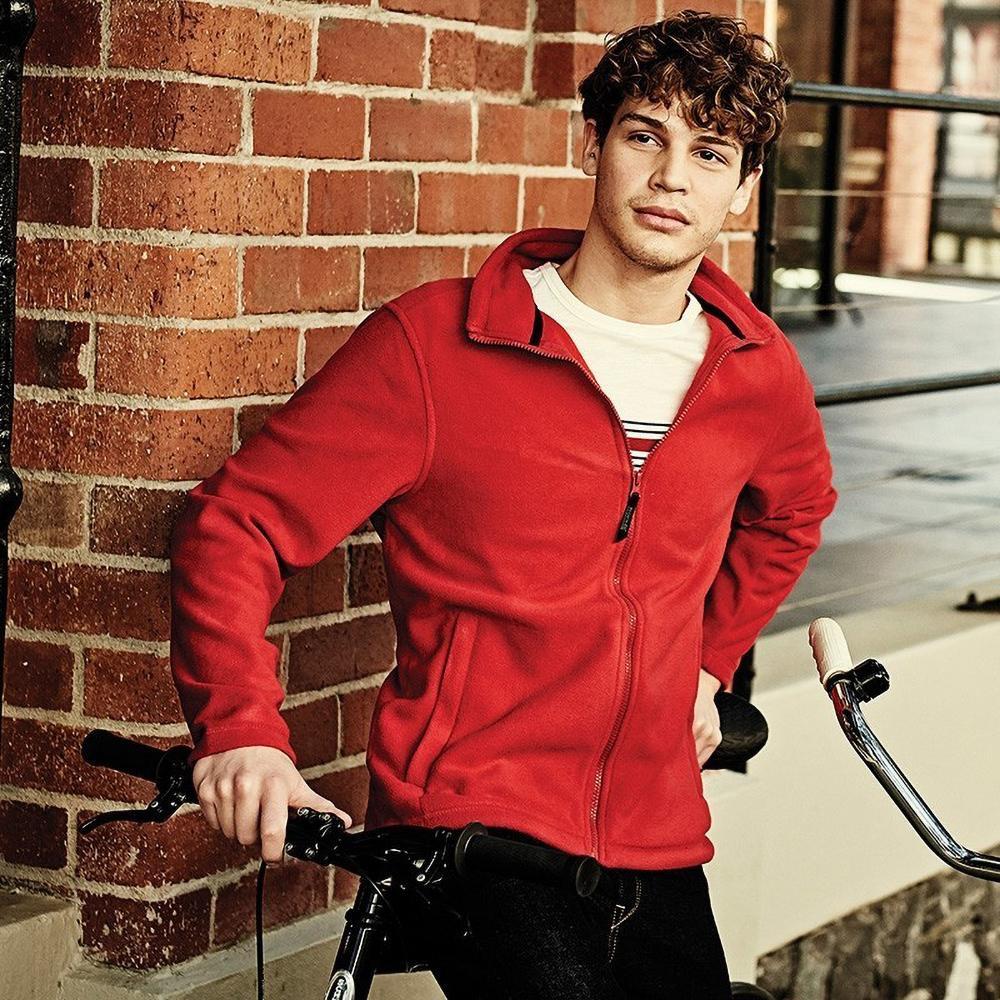 Casaco Masculina Fleece Vermelho Clássico 4/5