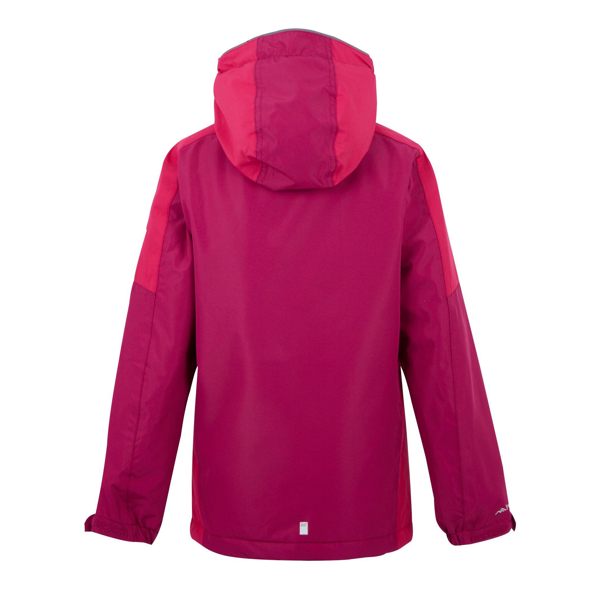 "Hurdle V" Jacke, wasserfest für Kinder Beeren Pink /Pinker Trank 2/5