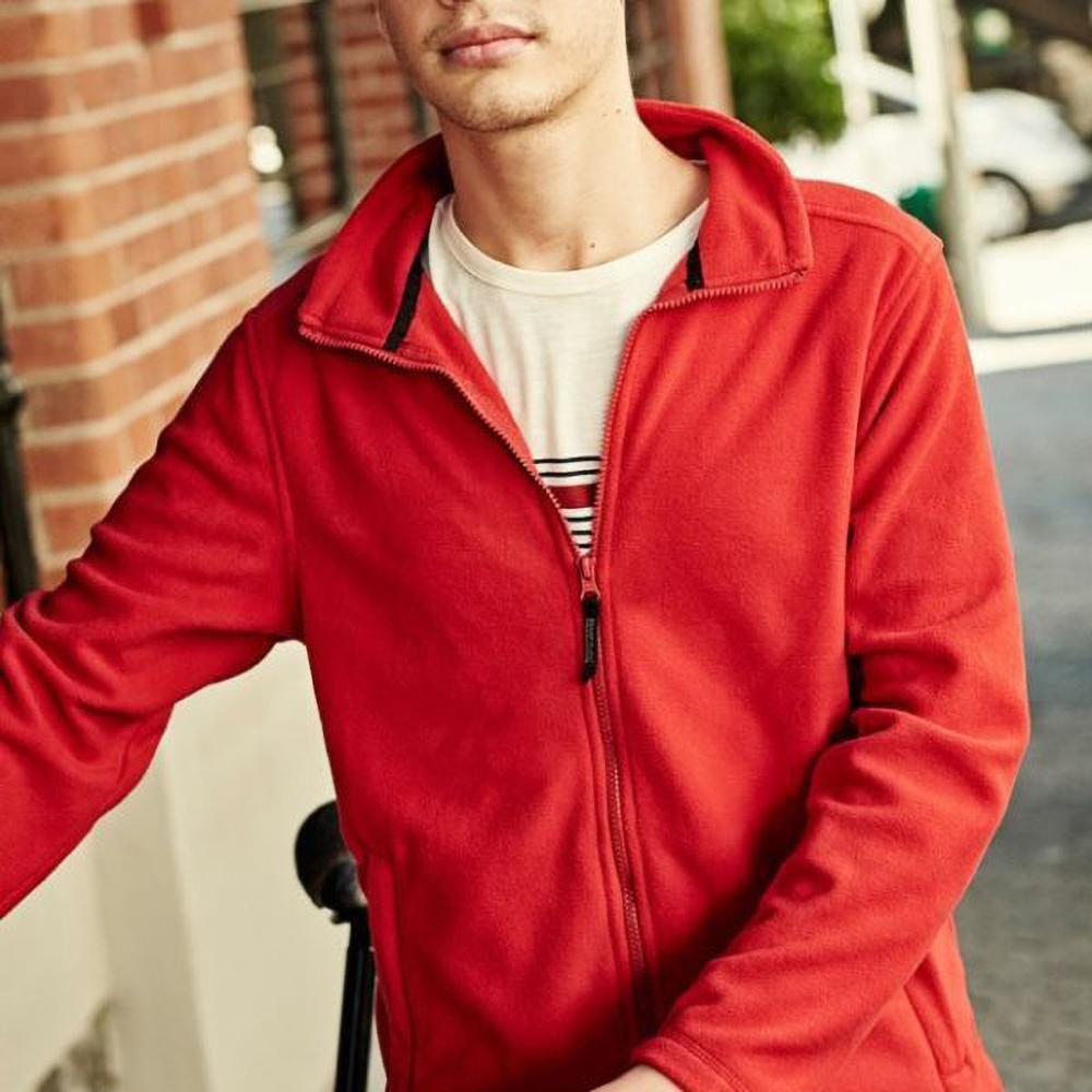 Casaco Masculina Fleece Vermelho Clássico 2/5