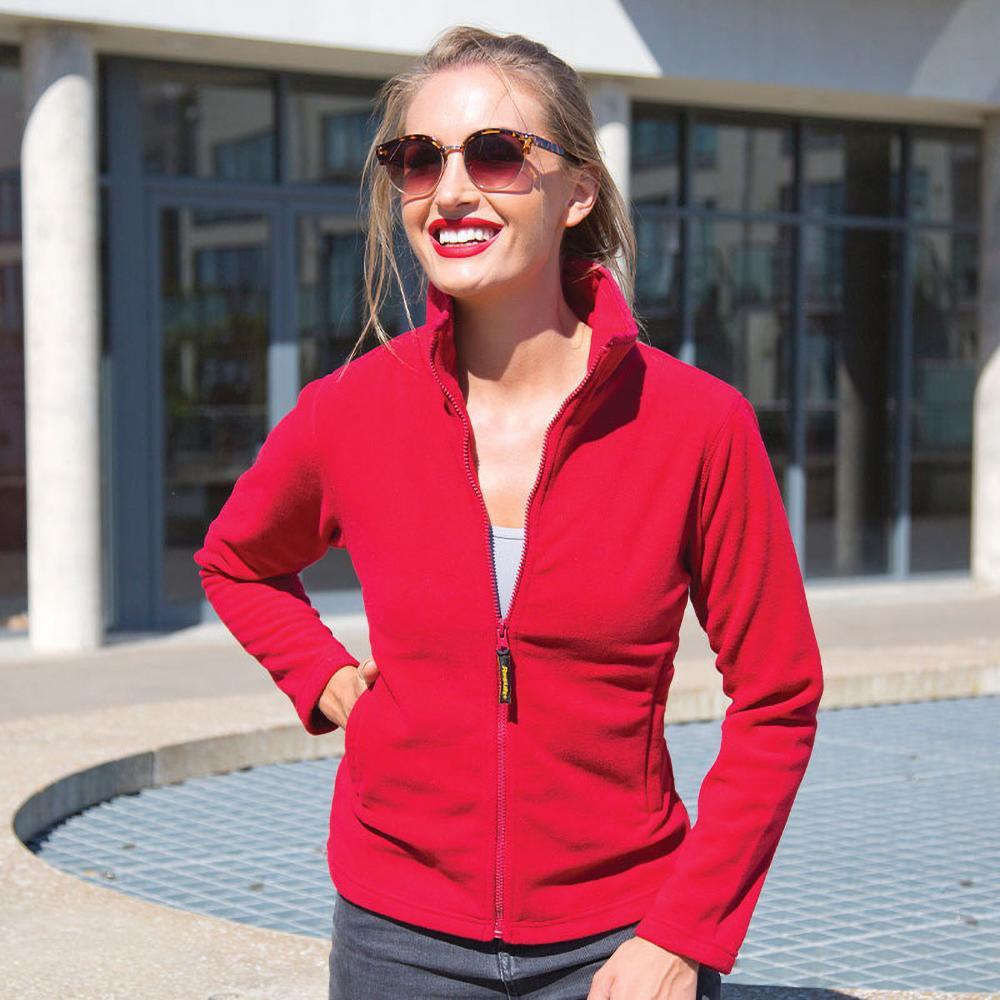 Ladies/WoHomem La Femme® High Grade Microfleece Jacket (490 GSM) (Cardeal Red) 4/5