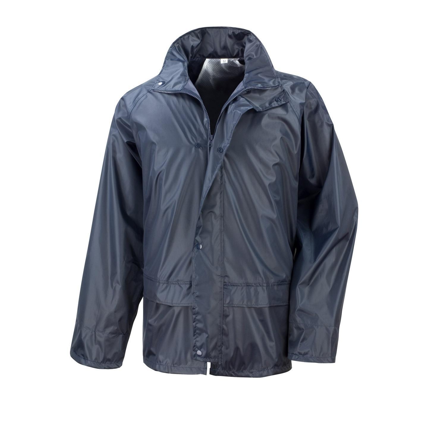 Heren Core Stormdri Rain Over Jacket (Marineblauw) 2/4