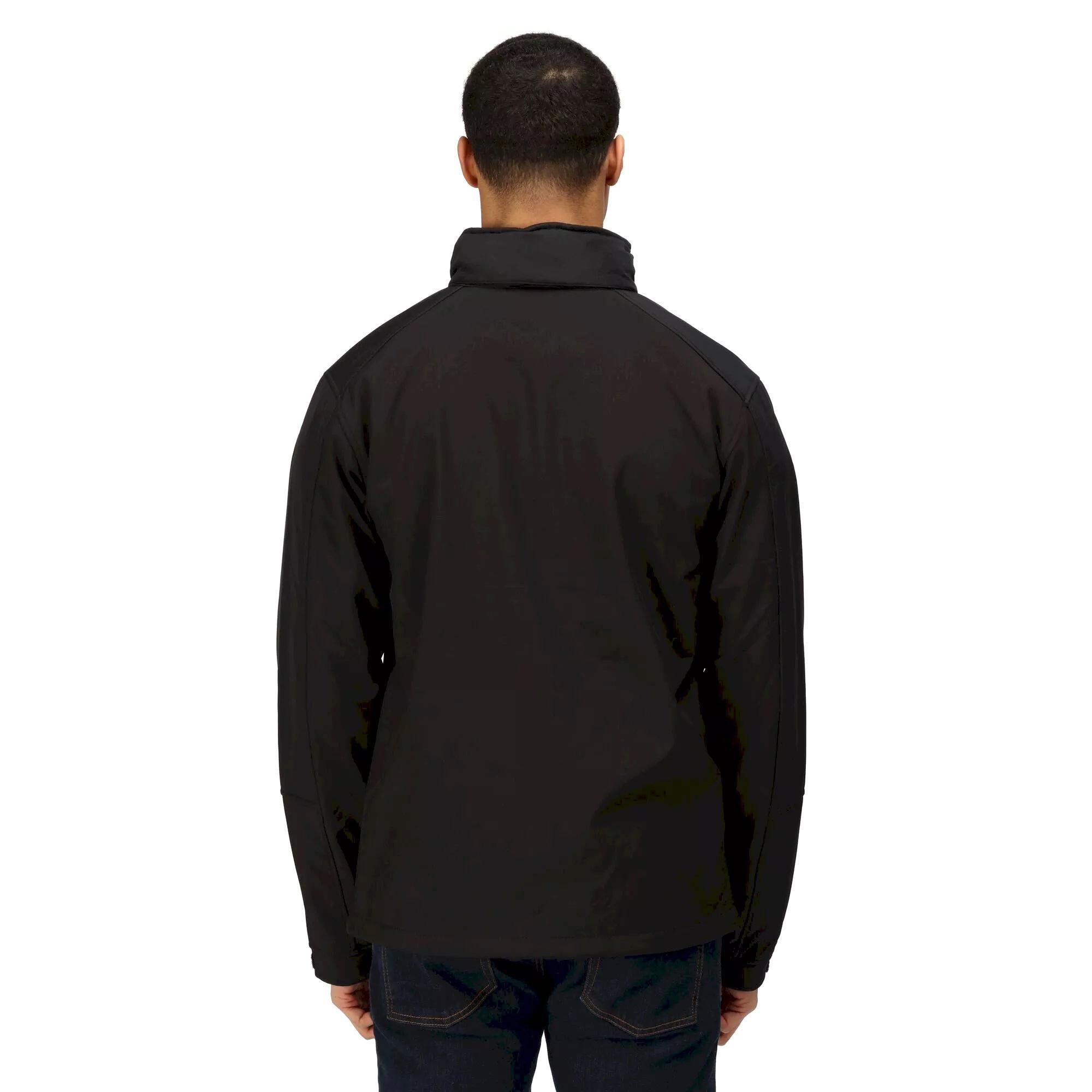Veste Softshell Imperméable Et Résistante Au Vent Pour Hommes Reid (Noir) 2/5
