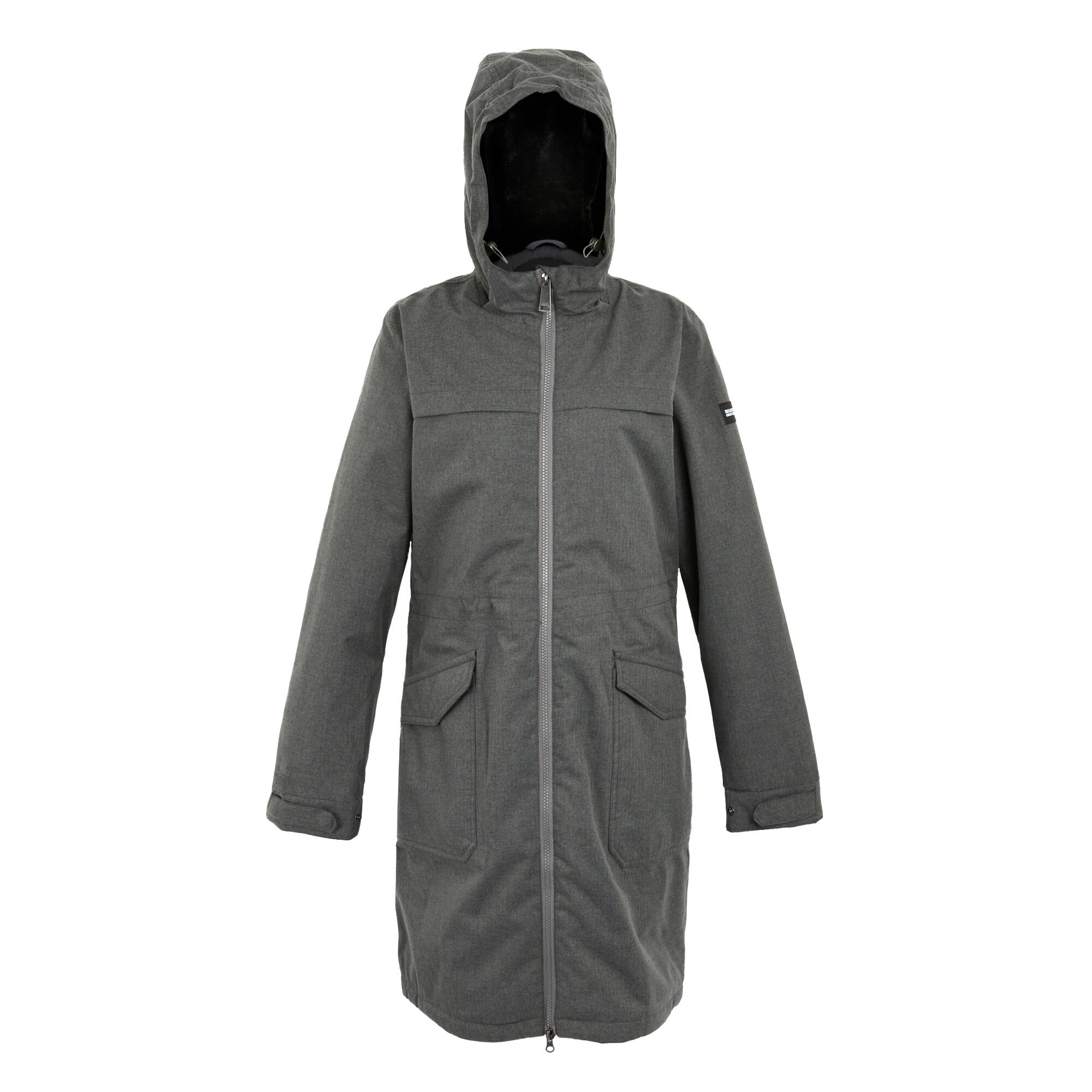 Regatta - Veste Imperméable Romine Femme (gris Ciel Chiné / Noir) - Veste - Gris|noir - 40 M - Decathlon