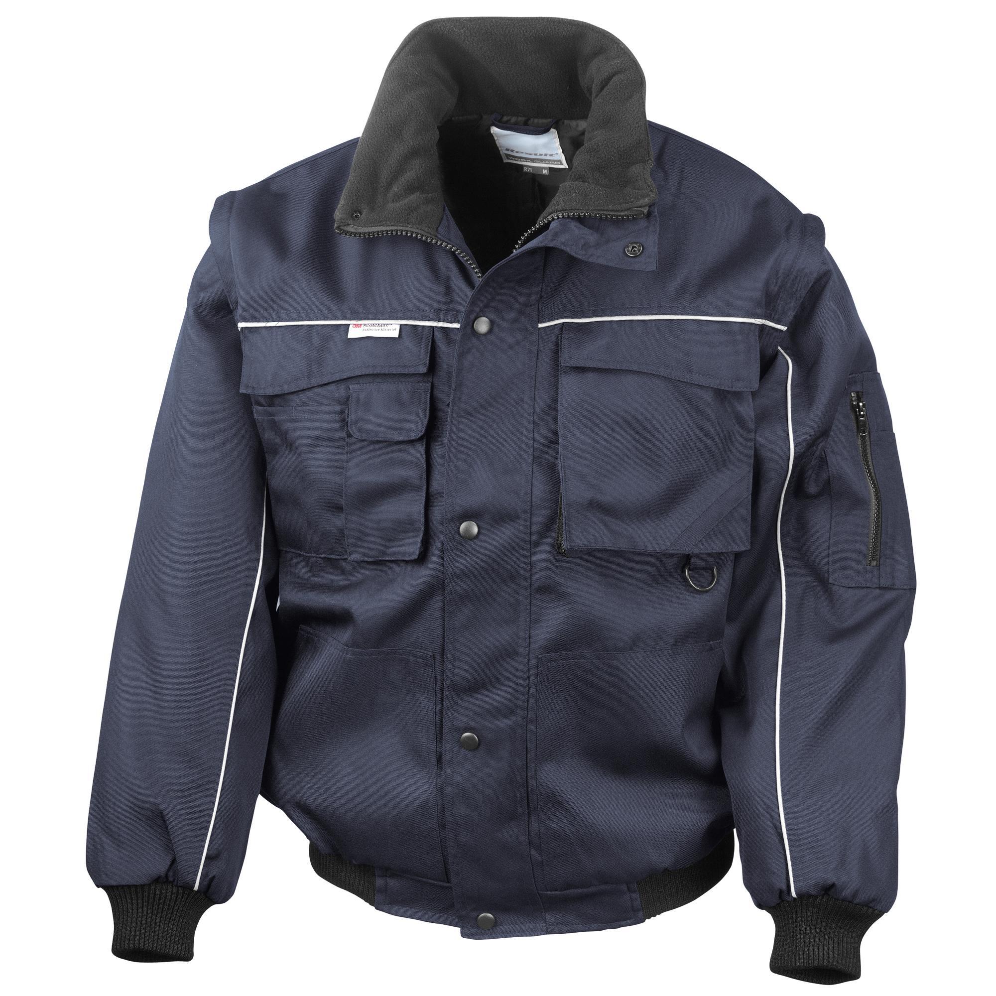 Manga de trabalho Homem Zip Sleeve resistente à água Repelente ao vento Casaco à 2/3