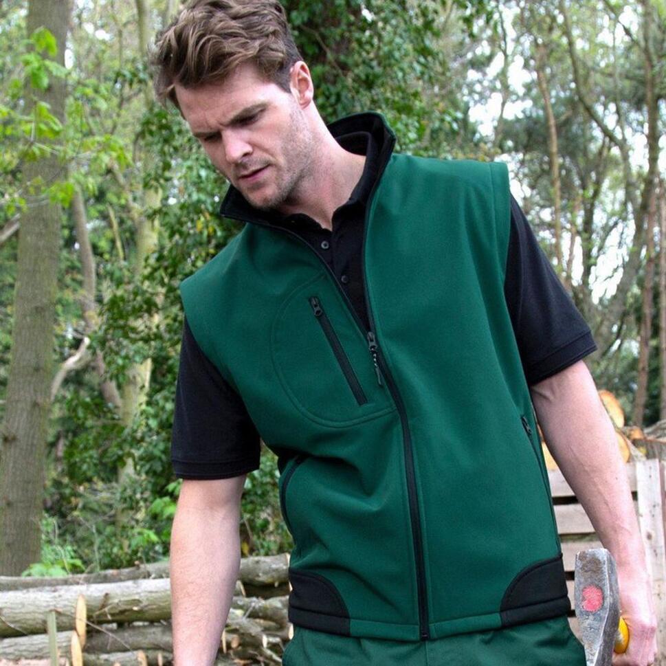 Męska Oddychająca Kurtka Przeciwdeszczowa Softshell Bodywarmer