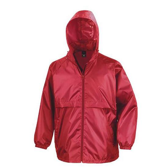 Core Veste Légère Hydrofuge Coupevent Homme (Rouge)