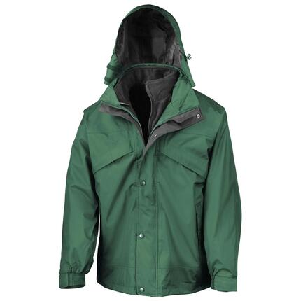 Veste Imperméable Coupevent 3 En 1 Homme (Rouge)