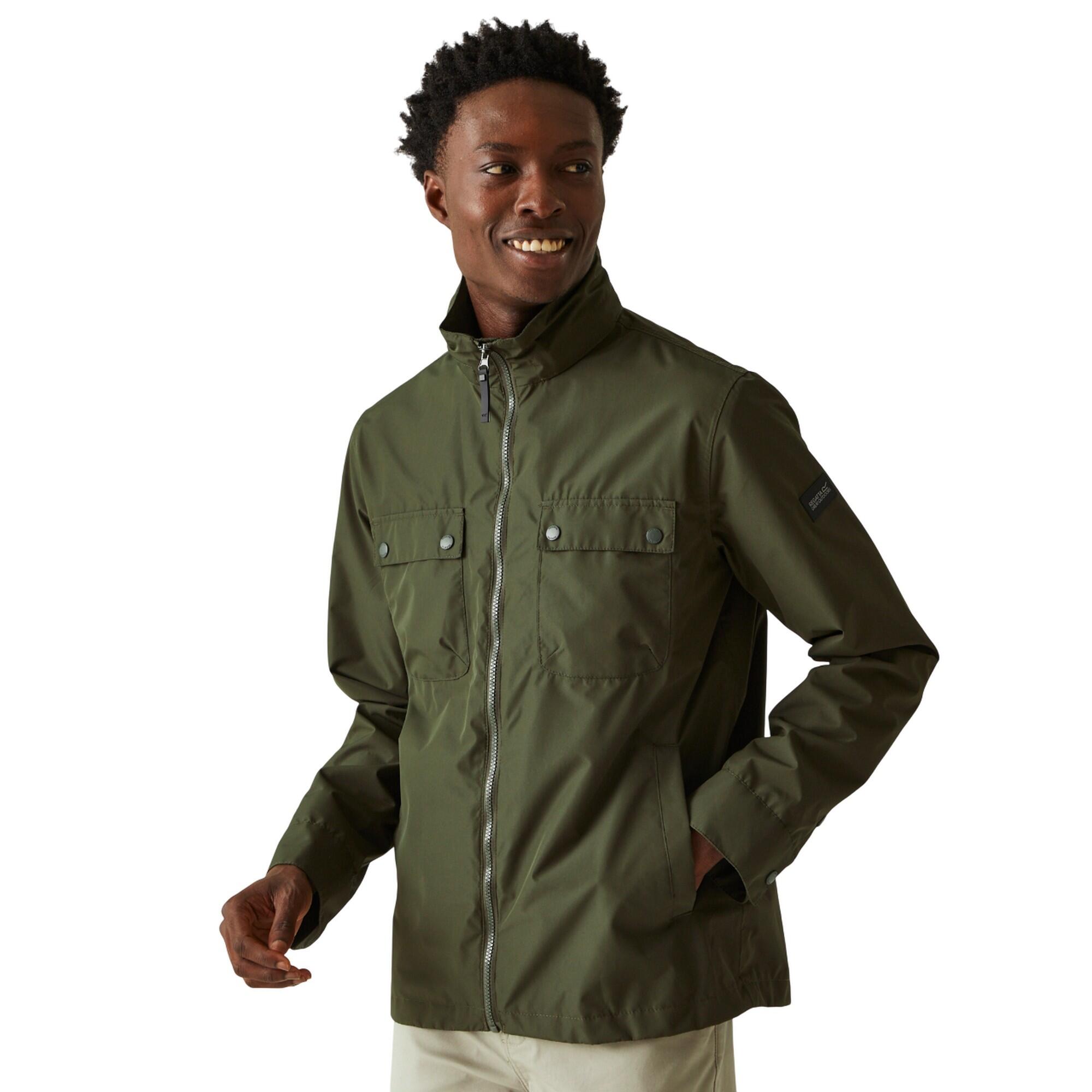 REGATTA Mens Raytan Waterproof Jacket (Dark Khaki)