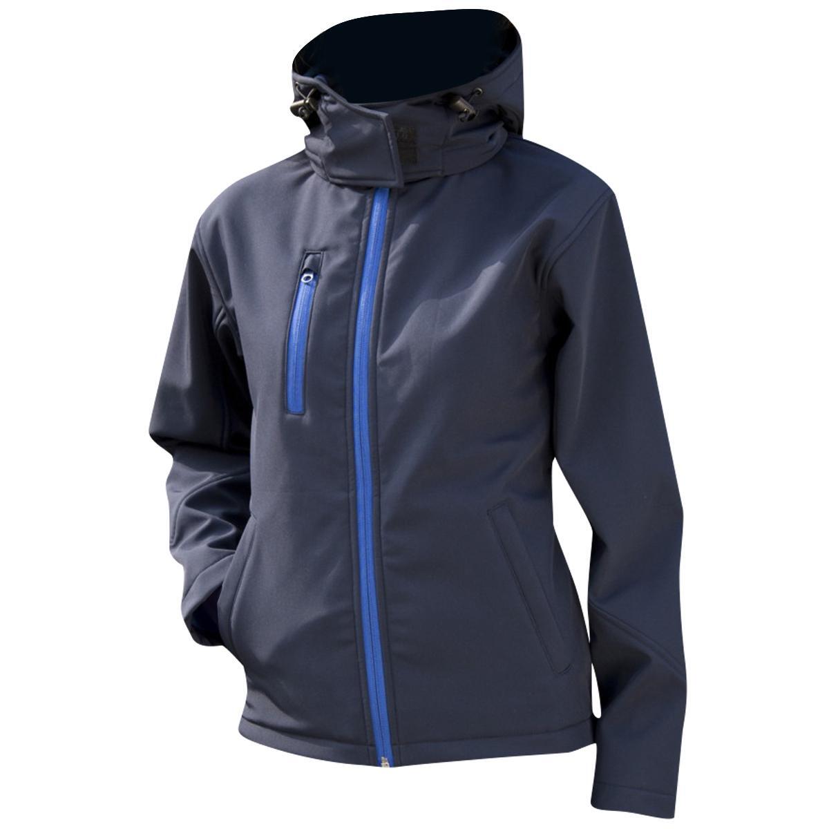 Core Lite Veste Softshell À Capuche Femme (Bleu Marine/Bleu Roi) 3/4