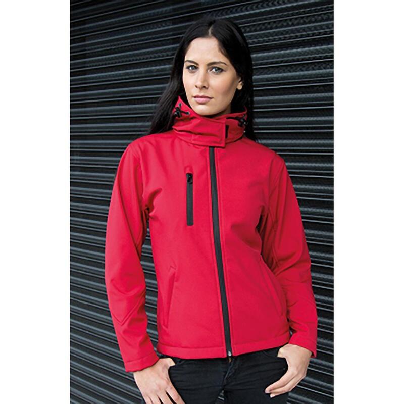 Core Lite Veste Softshell À Capuche Femme (Rouge/Noir)