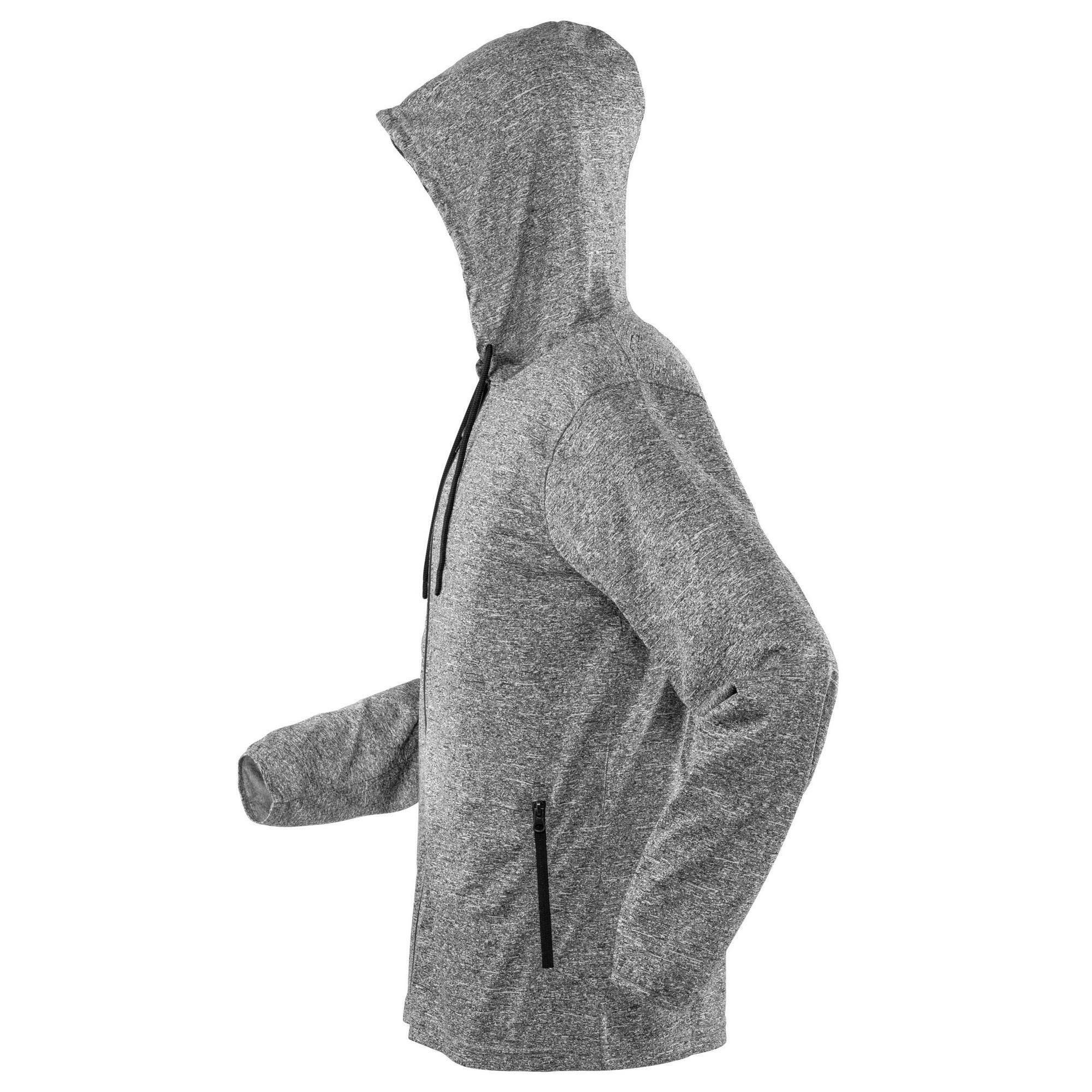 Chaqueta Fitness para Mujer Gris, Negro 3/3