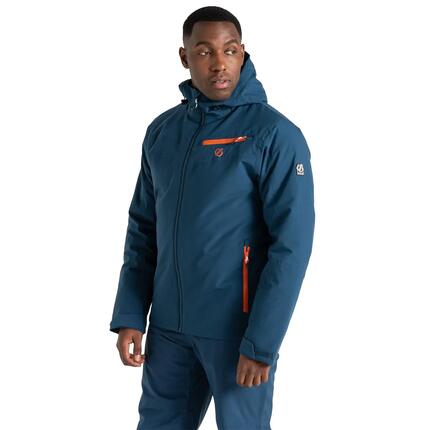 Eagle II" Skijacke für Herren Dunkel-Jeansblau/Rostfarben