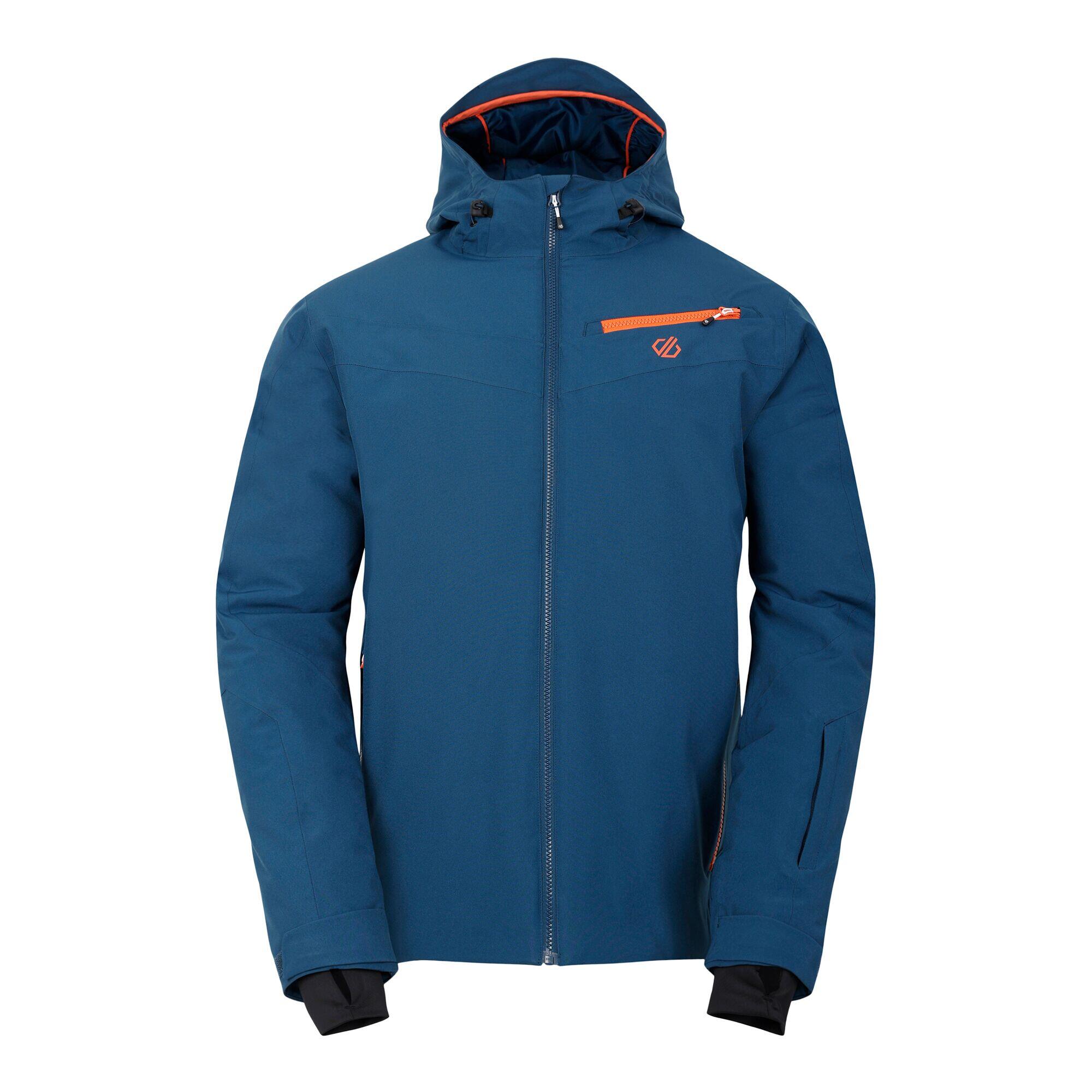 dark blue / orange
