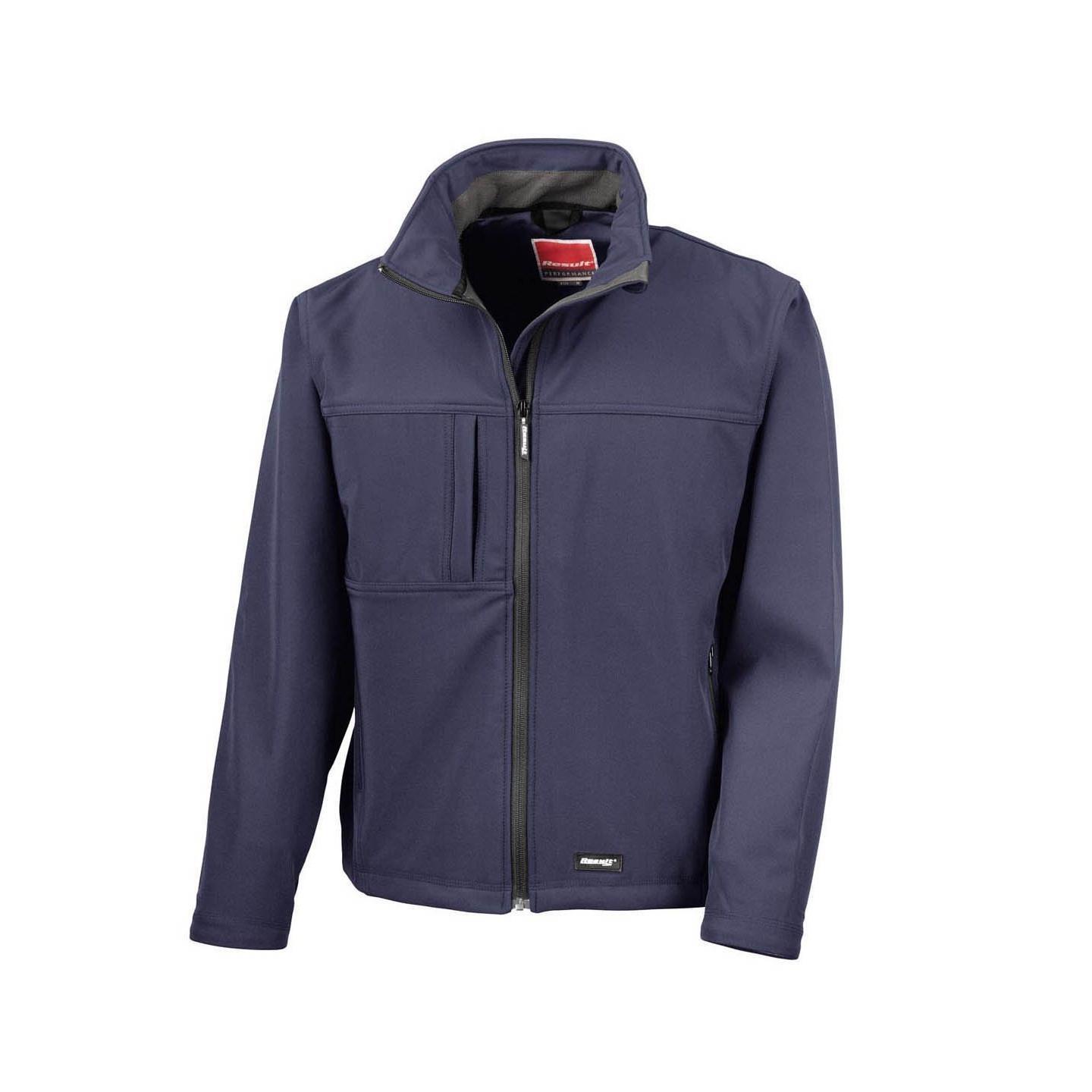 Casaco de Softshell Clássico Homem Respirável (Azul Marinho) 2/3