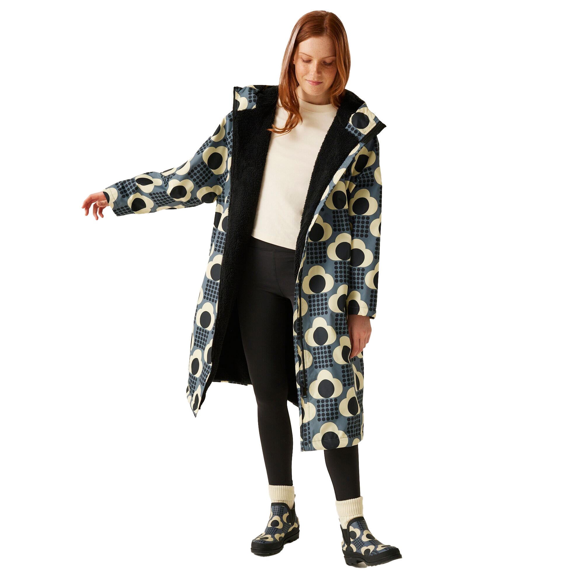 Womens/Ladies Orla Kiely Rain Cloud Changing Robe (Grey) 4/5