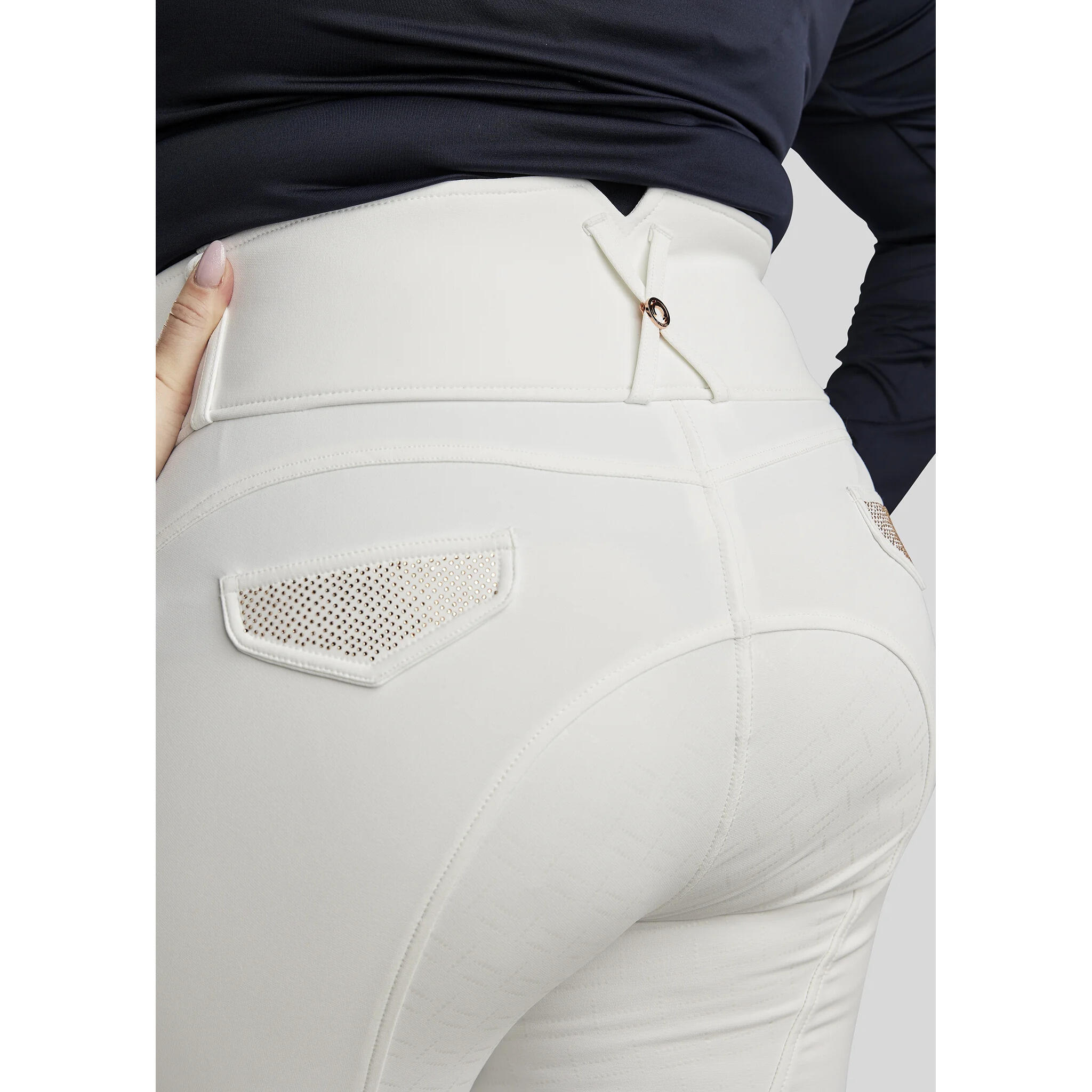 Pantalon équitation de concours full grip femme Montar Briella 3/3
