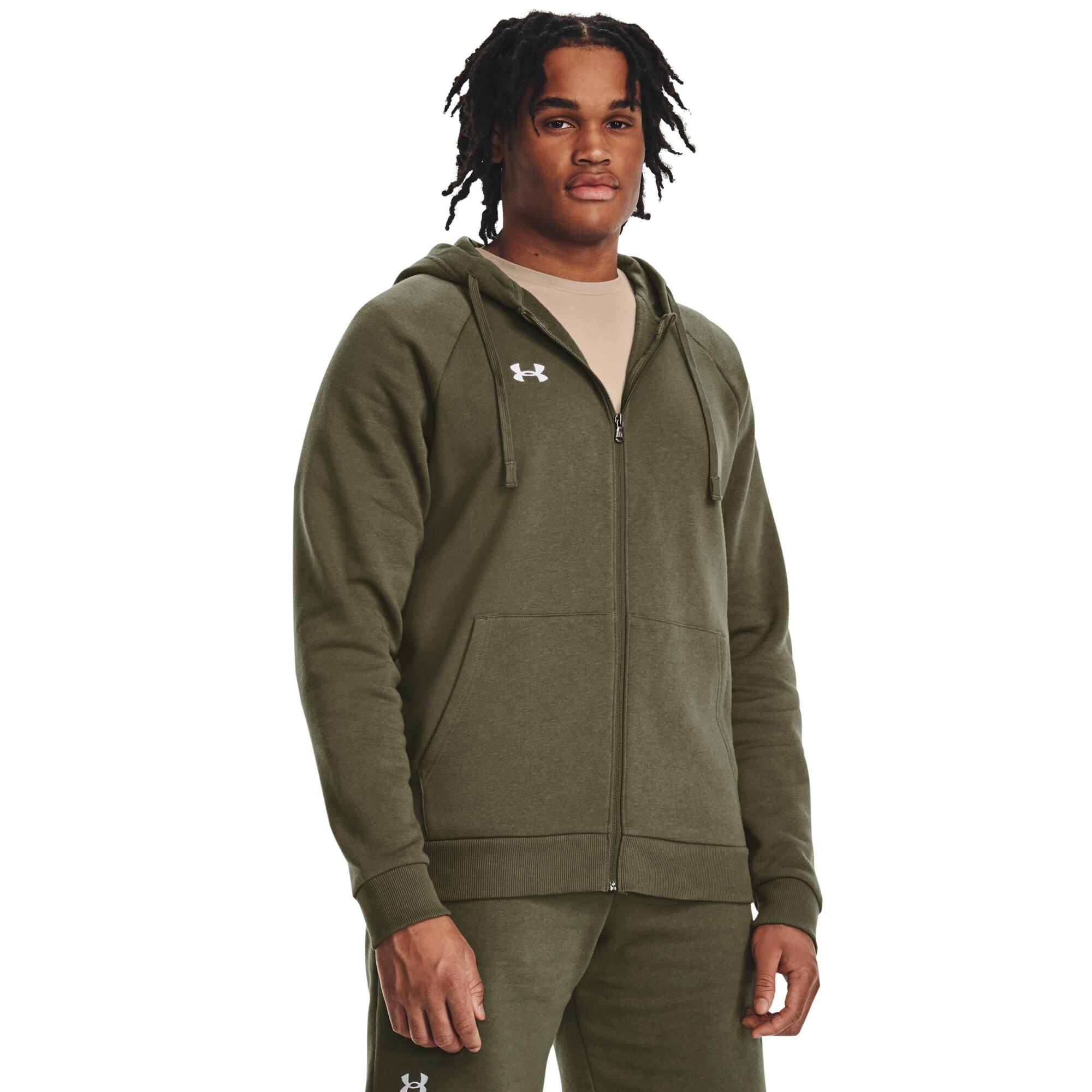 Felpa con cappuccio in pile con zip intera Under Armour Rival 3/6