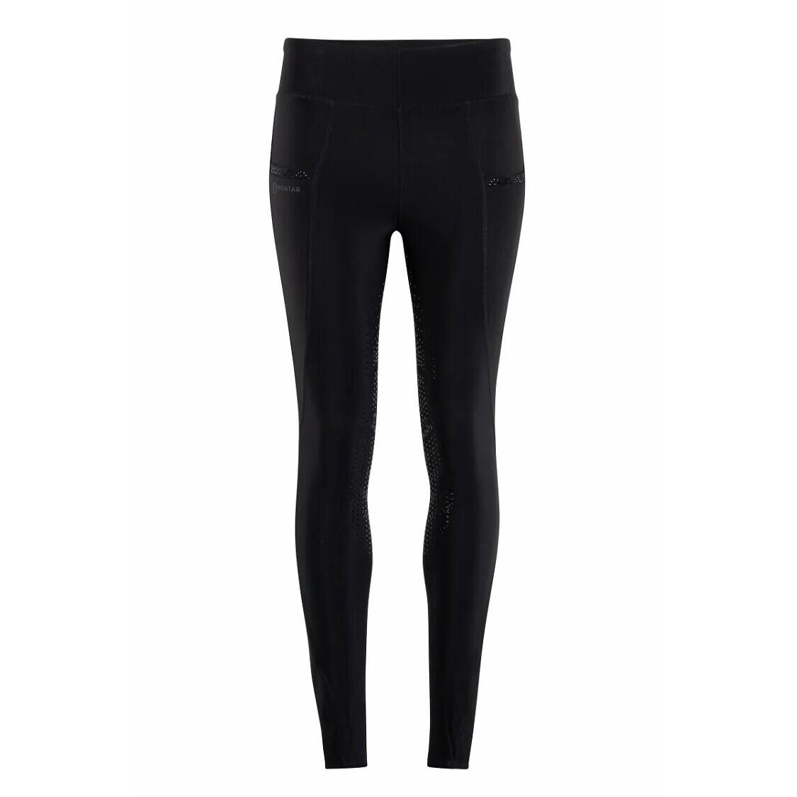Damskie legginsy jeździeckie z pełną przyczepnością i kryształową kieszenią Mont