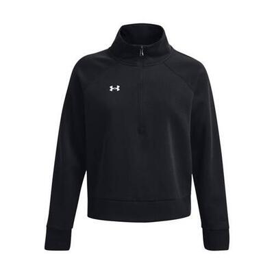 Dames fleece sweatshirt met 1/2 rits under armour rival