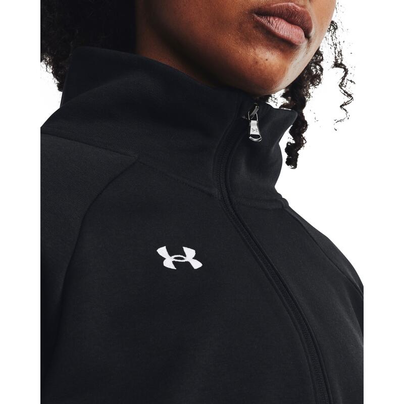 Dames fleece sweatshirt met 1/2 rits Under Armour Rival