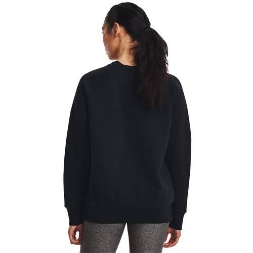 Under Armour Women's Rival Fleece Black Sweatshirt 4/6