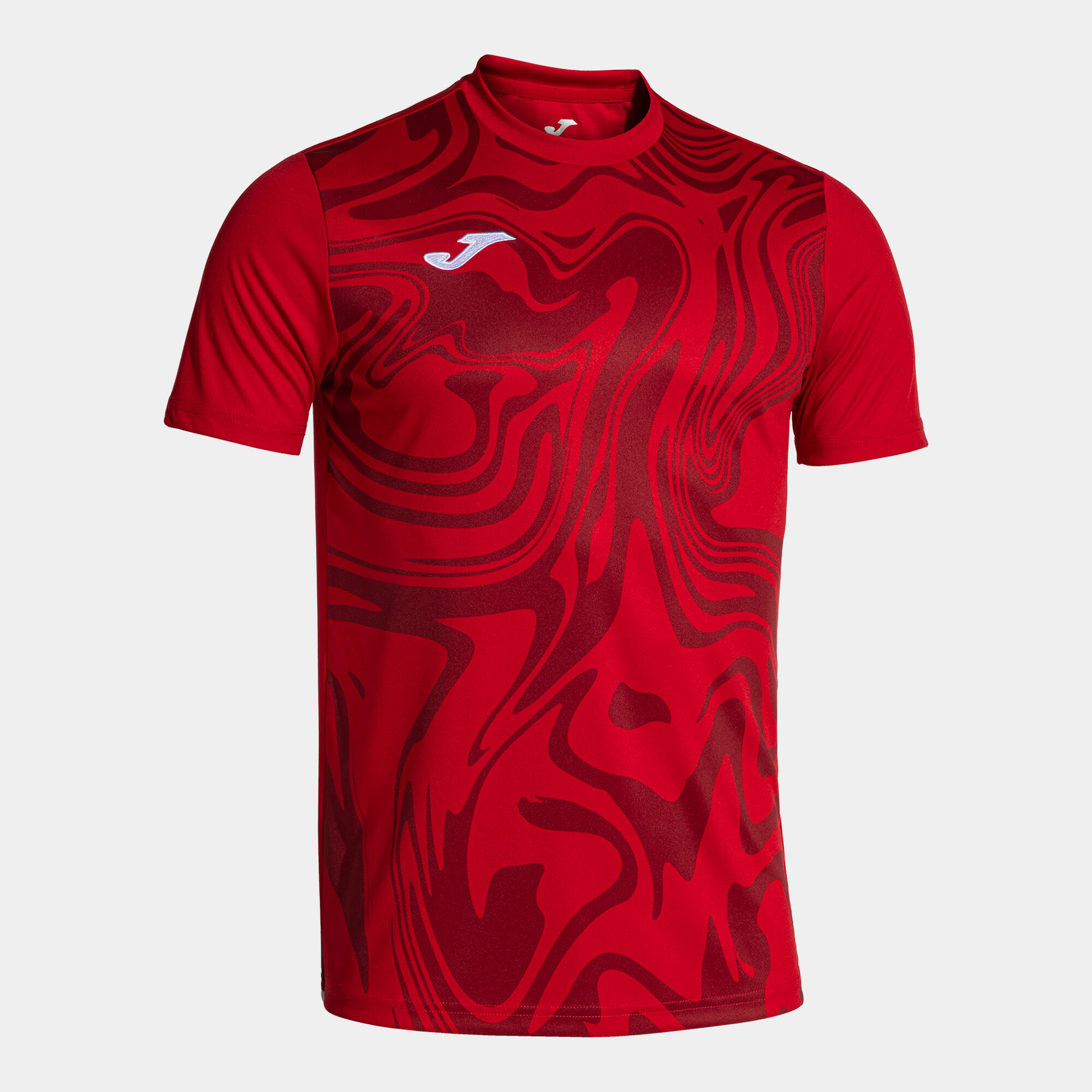 Joma - Maillot Manches Courtes Football Homme Joma Lion Ii Rouge - T-shirt Manches Courtes - Rouge - S - Decathlon