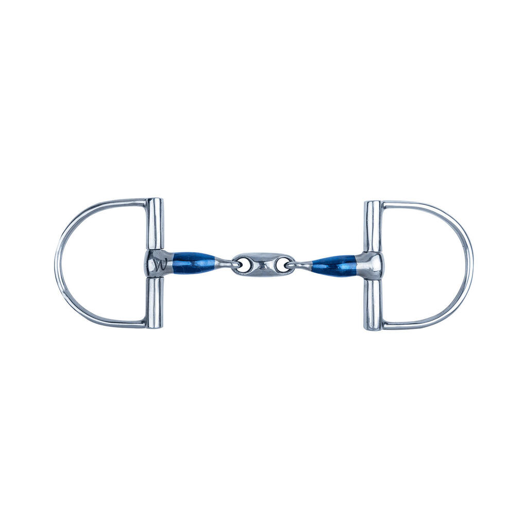 Double broken snaffle bit for horse Waldhausen Sweet Iron