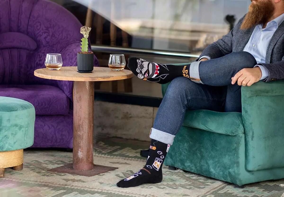 Sosete bumbac Arty Socks Don Maimuta Negru 4/5
