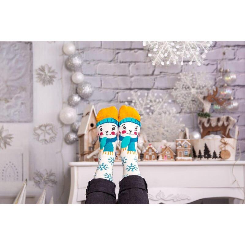 Sosete bambus de craciun Comfort Feet Socks CHRISTMAS RABBIT
