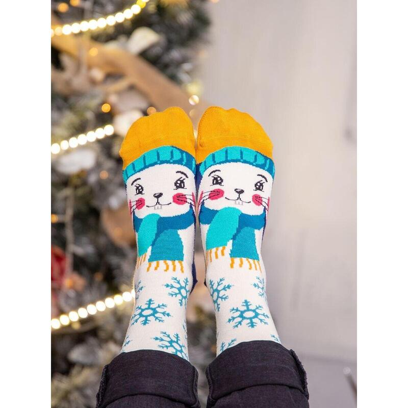 Sosete bambus de craciun Comfort Feet Socks CHRISTMAS RABBIT