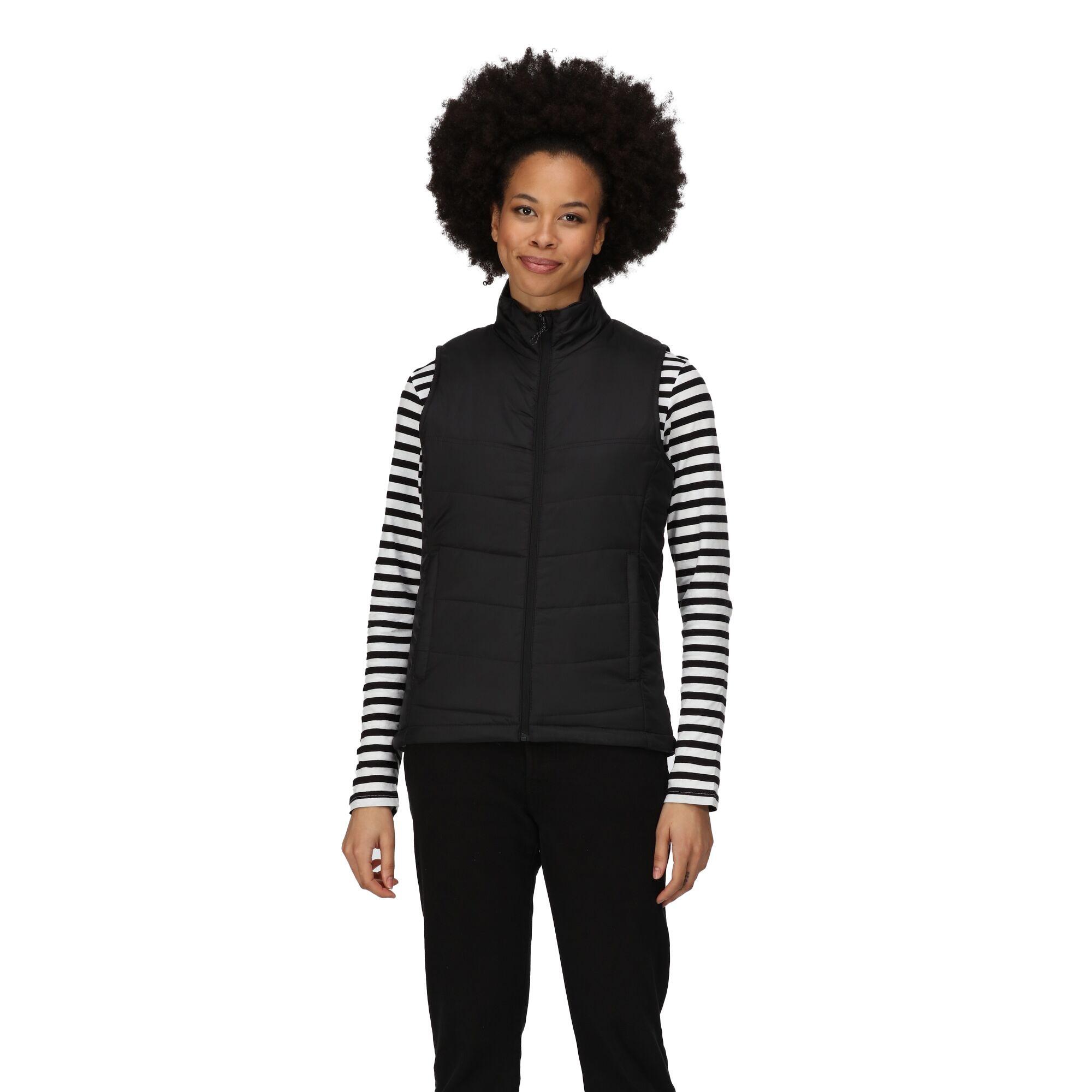 Womens/Ladies Stage Bodywarmer Isolé (Noir) 3/5