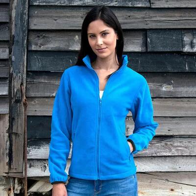 Dames core fashion fit fleece top (elektrisch blauw)