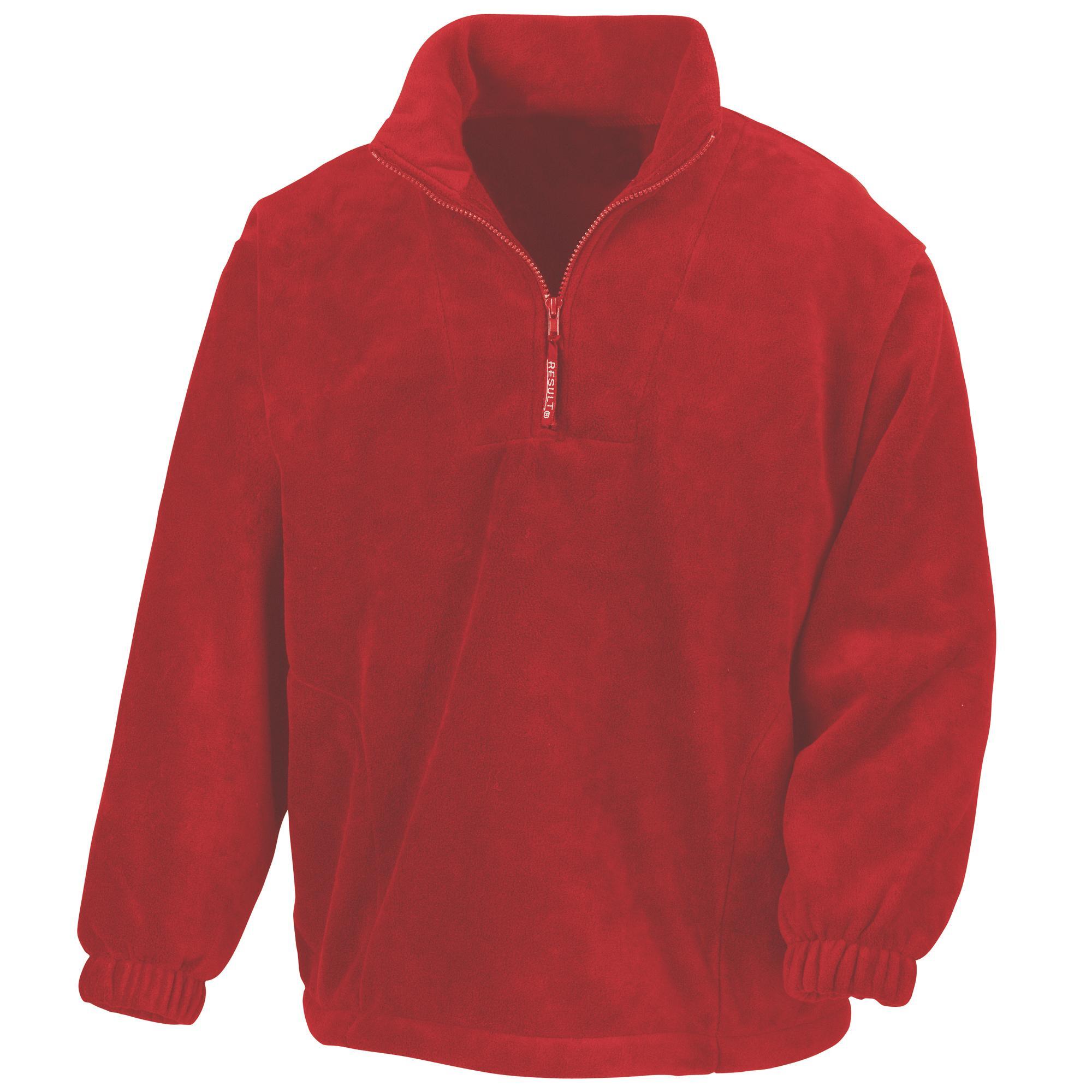 Casaco Masculina Fleece Sem Forro (Vermelho) 2/3