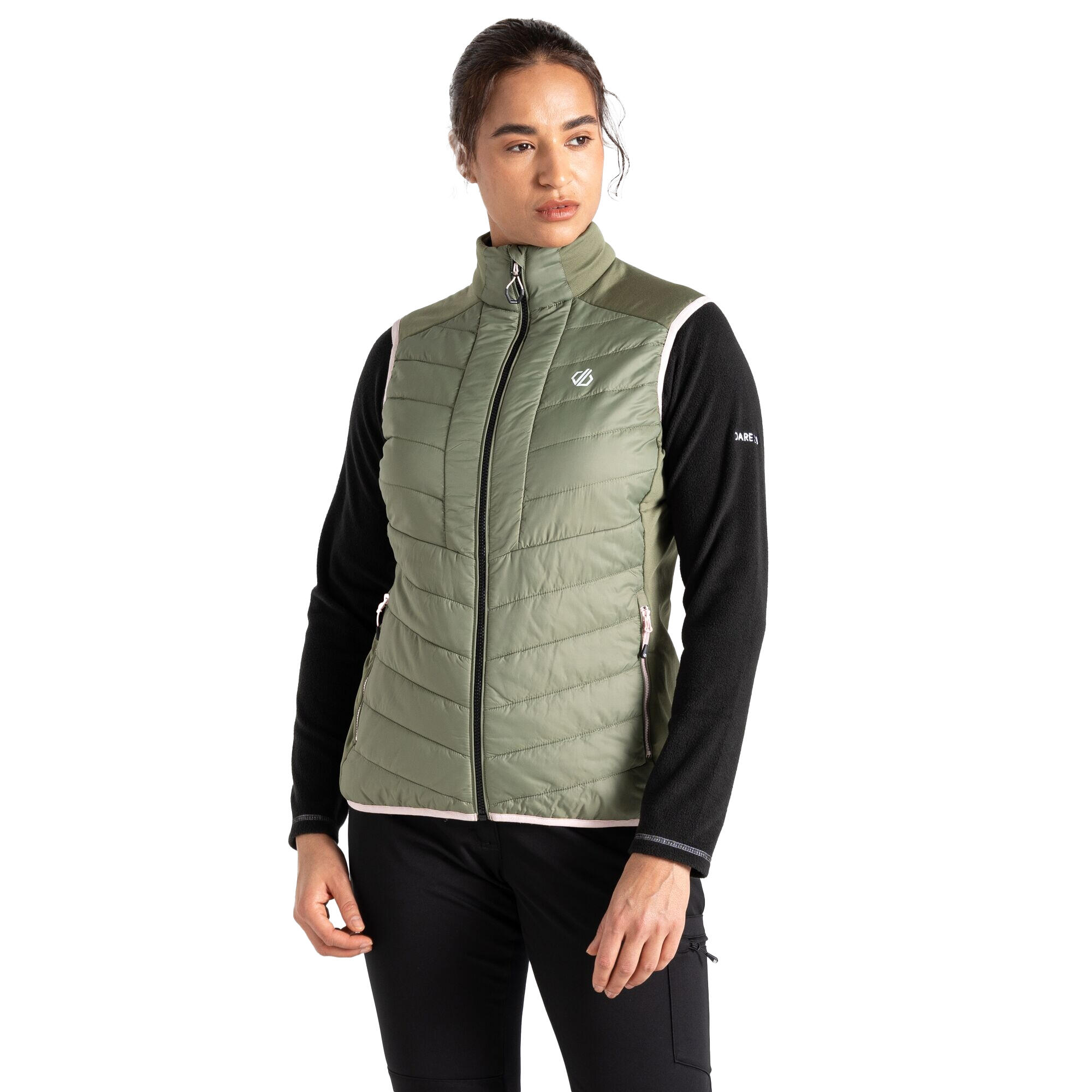 Womens/Ladies Liven Baffled Gilet (Olivine Green) 4/5
