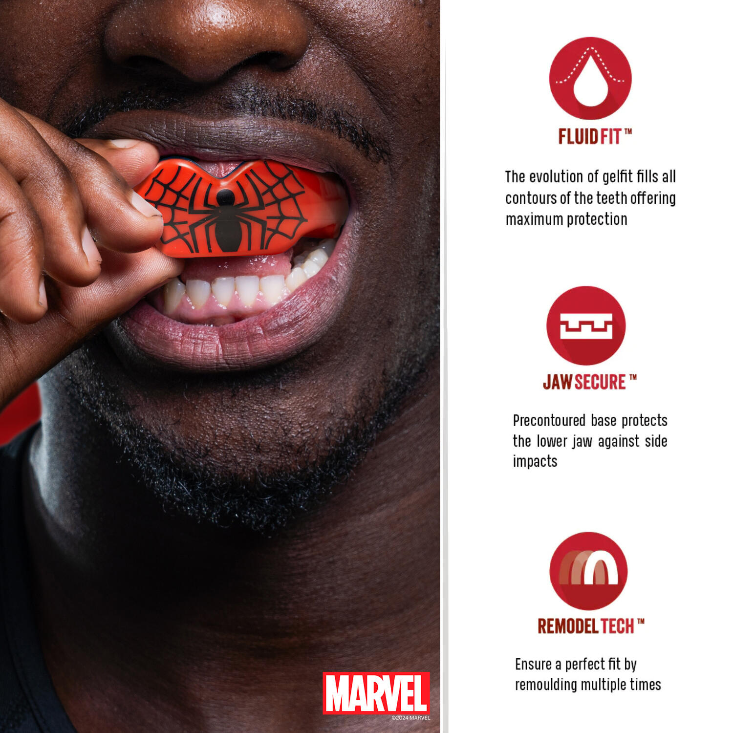 Marvel Spider-Man Sport Protège-Dents pour Appareil Orthodontique 2/6