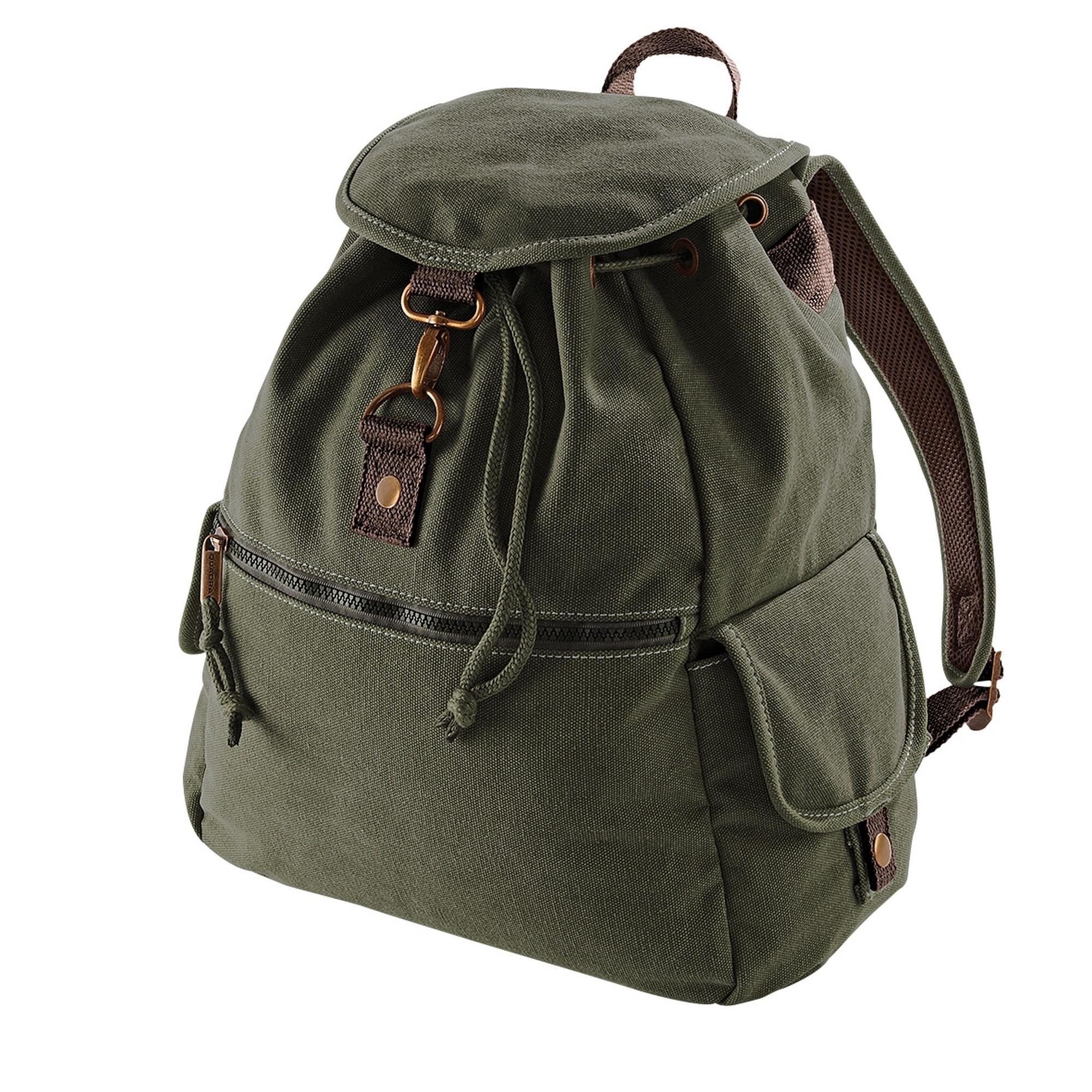 Quadra - Vintage Sac À Dos 18 Litres (vert Militaire) - Sac À Dos - Vert - Decathlon