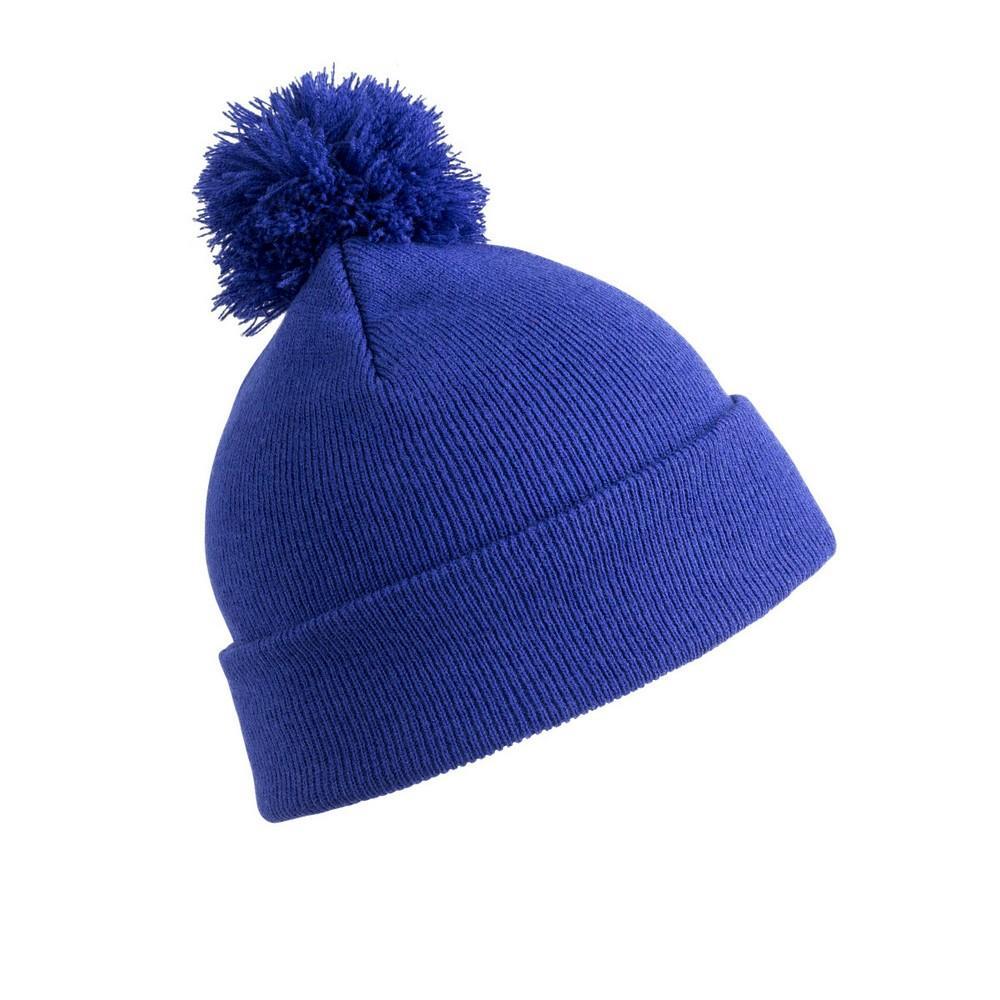 Womens/Ladies Winter Essentials Pom Pom Beanie (bonnet À Pompon) (Bleu Roi) 2/3