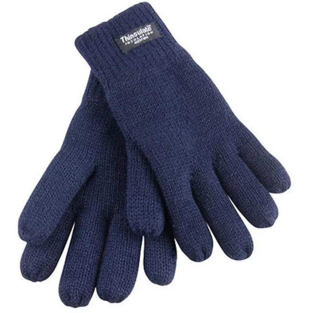 Unisex Thinsulate Lined Thermal Gloves (40g 3M) (Navy Blue)