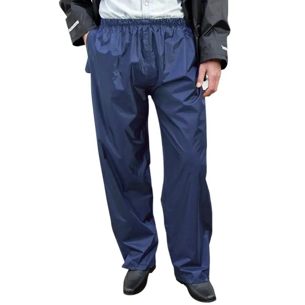 Mens Core Stormdri Rain Over Trousers / Pants (Navy Blue)
