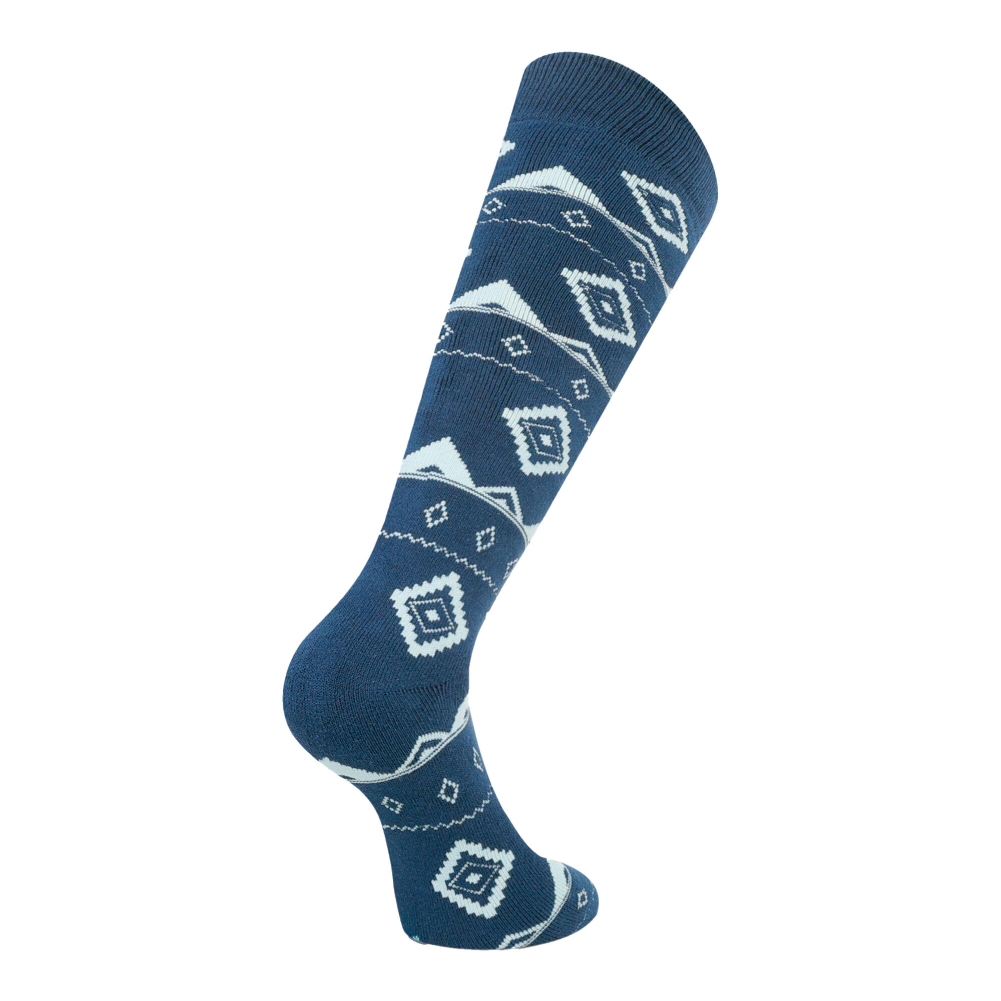 Chaussettes De Ski Motif/style Festif Femme (Denim Sombre) 2/4