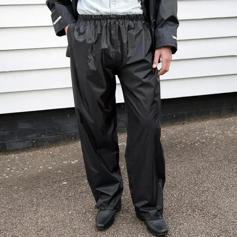 Mens Core Stormdri Rain Over Trousers / Pants (Black)