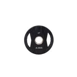 Disque de poids avec poignées - Caoutchouc - 2,5 kg