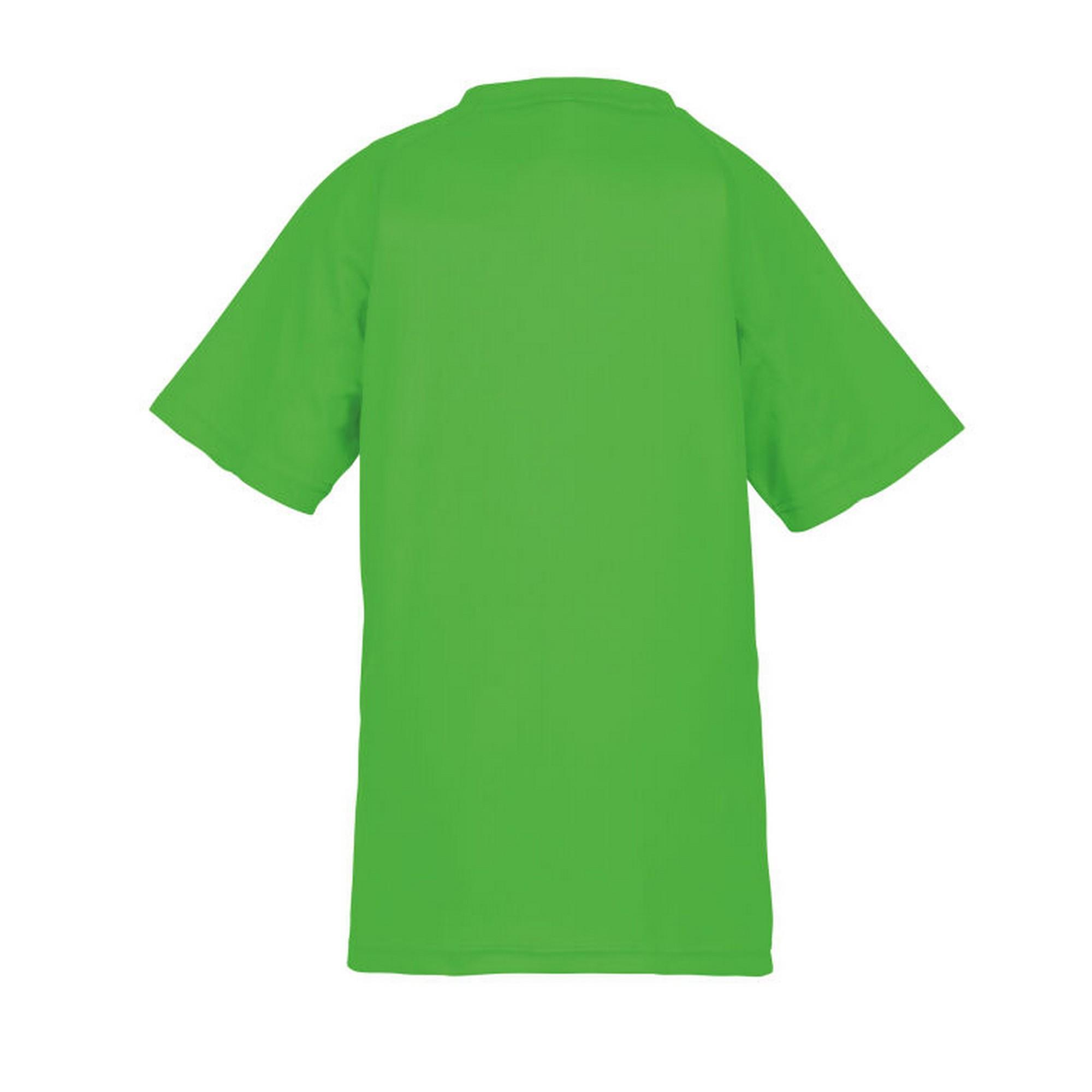 Maglietta Bambini Spiro Performance Aircool Verde Fluorescente 2/2