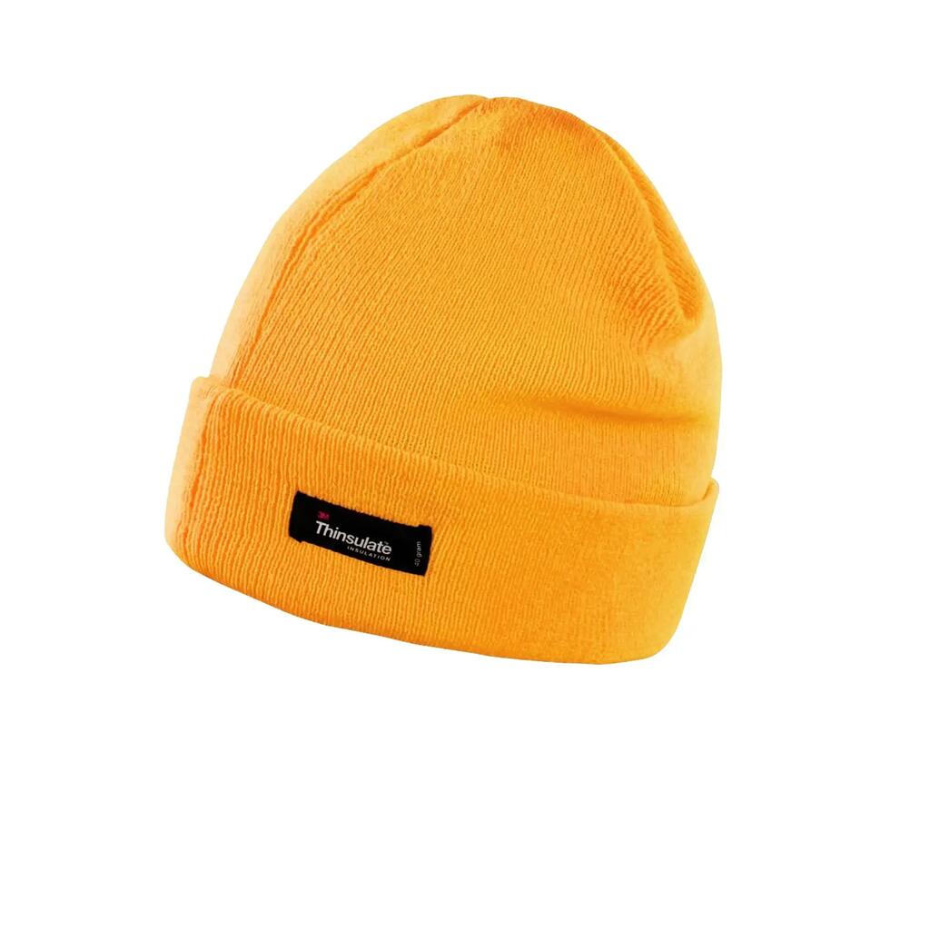 Unisex Lightweight Thermal Winter Thinsulate Hat (3M 40g) (Fluoresent Orange)