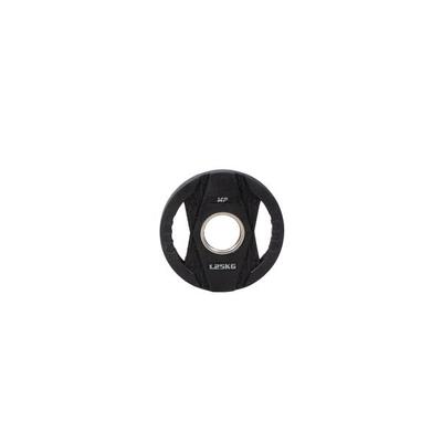 Halterschijf met handgrepen - rubber - 1.25 kg