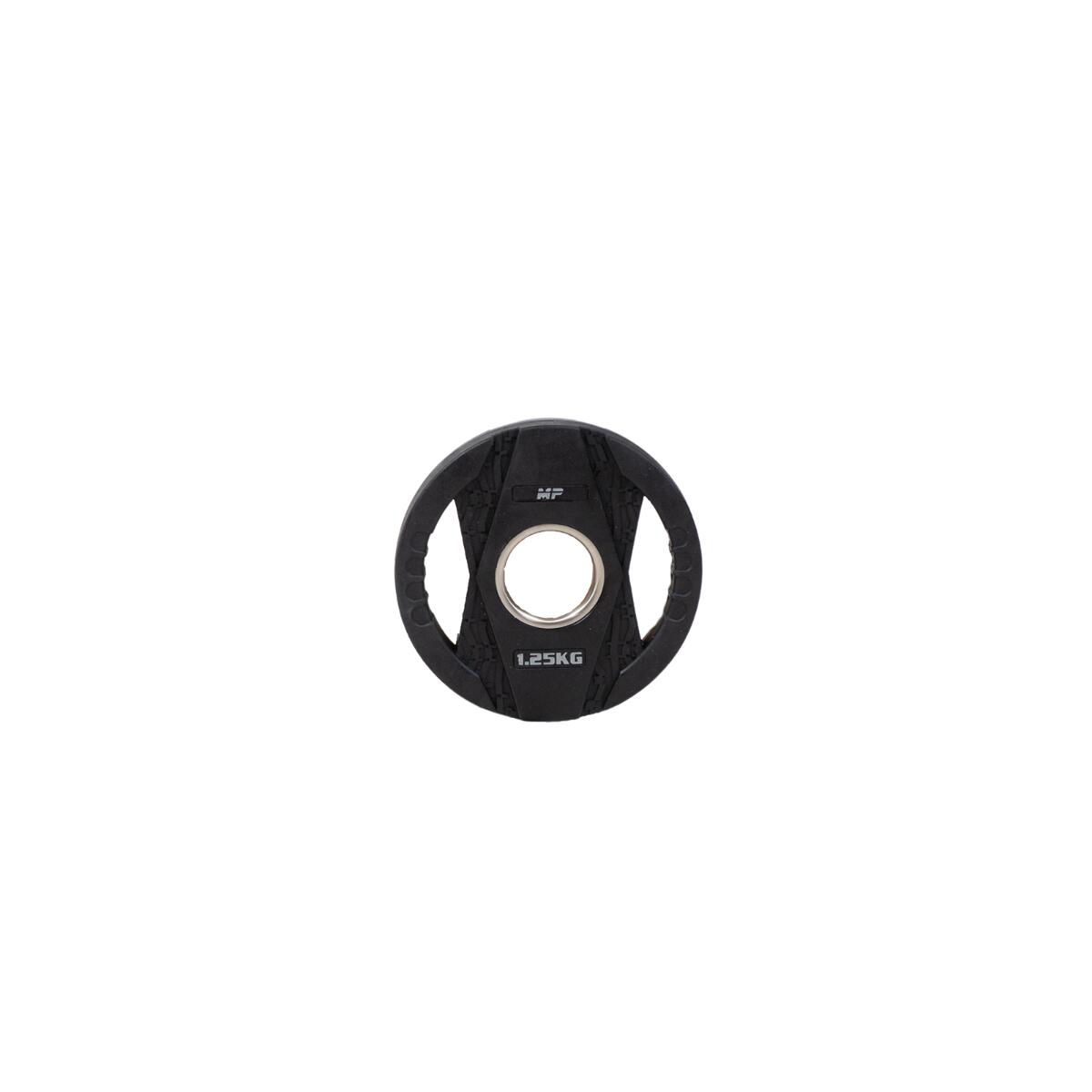 Muscle Power - Disque De Poids Avec Poignées - Caoutchouc - 1,25 Kg - Poids De Musculation - Noir - 1,25 Kg - Decathlon