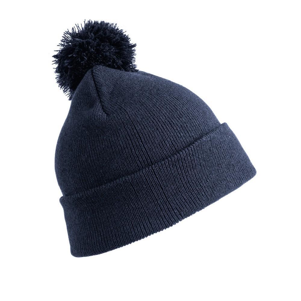RESULT Vrouwen/dames Winterse benodigdheden Pom Pom Beanie (Marineblauw)