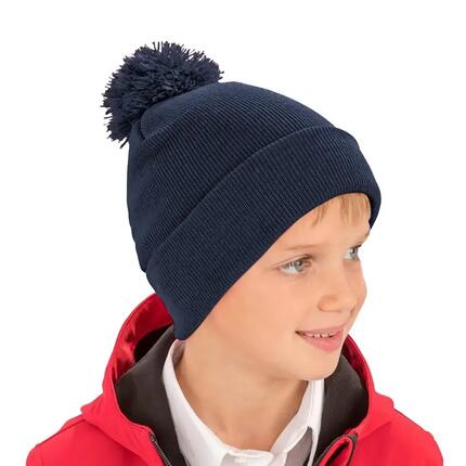Womens/Ladies Winter Essentials Pom Pom Beanie (bonnet À Pompon) (Jaune Fluo)