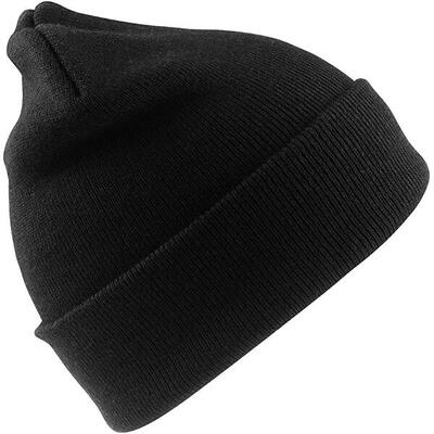 Woolly thermal ski/winter hat met 3m thinsulate isolatie (zwart)